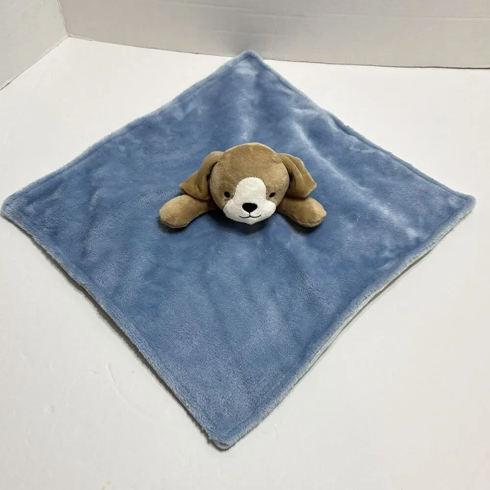 Carter's Baby Blue Puppy Dog Lovey Blanket 14